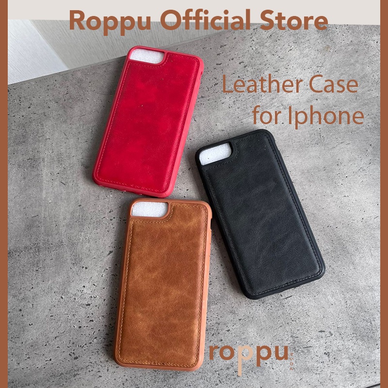 ROPPU Leather Case For Iphone