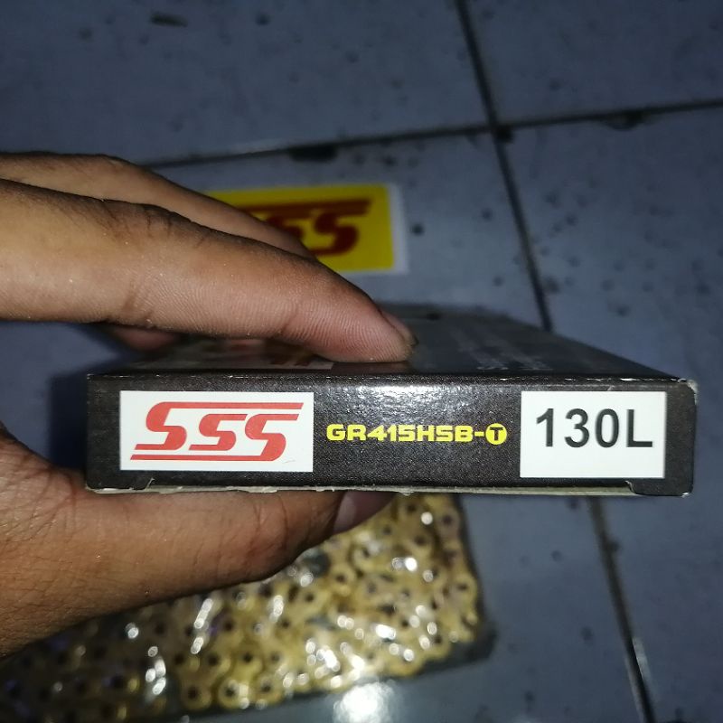 Rantai rante 415 130 mata hsbt gold emas sss