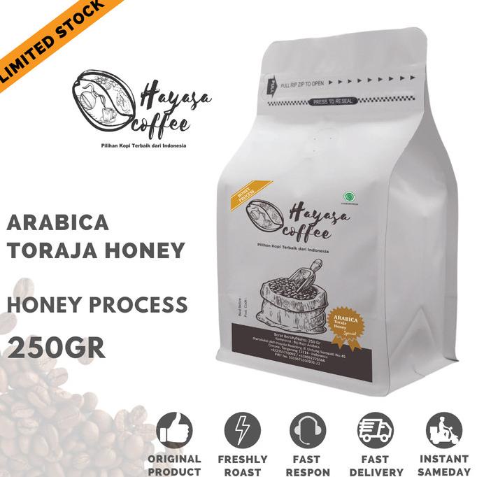 

[BISA COD] Kopi Arabika Toraja Sapan HONEY 250gr (Limited Stock)