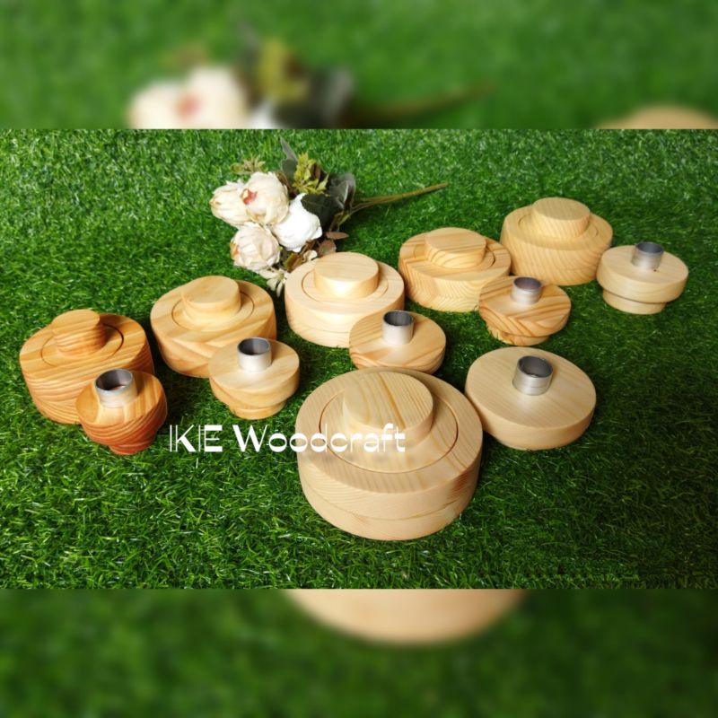 IKIE Cetakan Donat Set Kayu