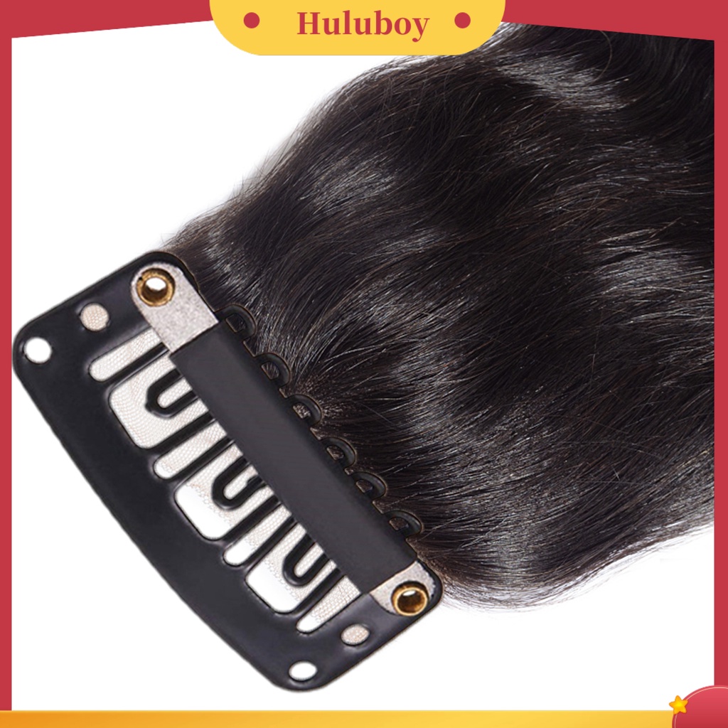 50 Pcs / Set 6 Gigi Klip Ekstensi Rambut Palsu Tidak Terlihat Non slip