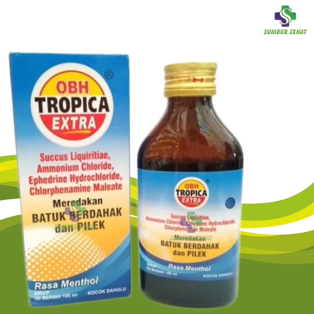 OBH TROPICA EXTRA MENTHOL SIRUP 100 ML