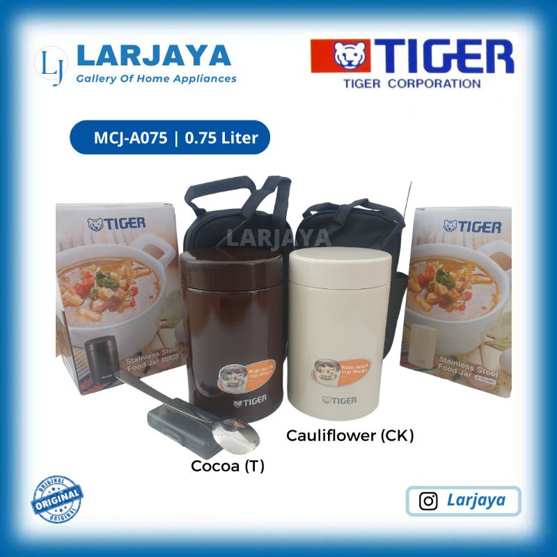 FOOD JAR 750ml TIGER MCJ-A075 | TERMOS SOUP BUBUR TIGER + TAS
