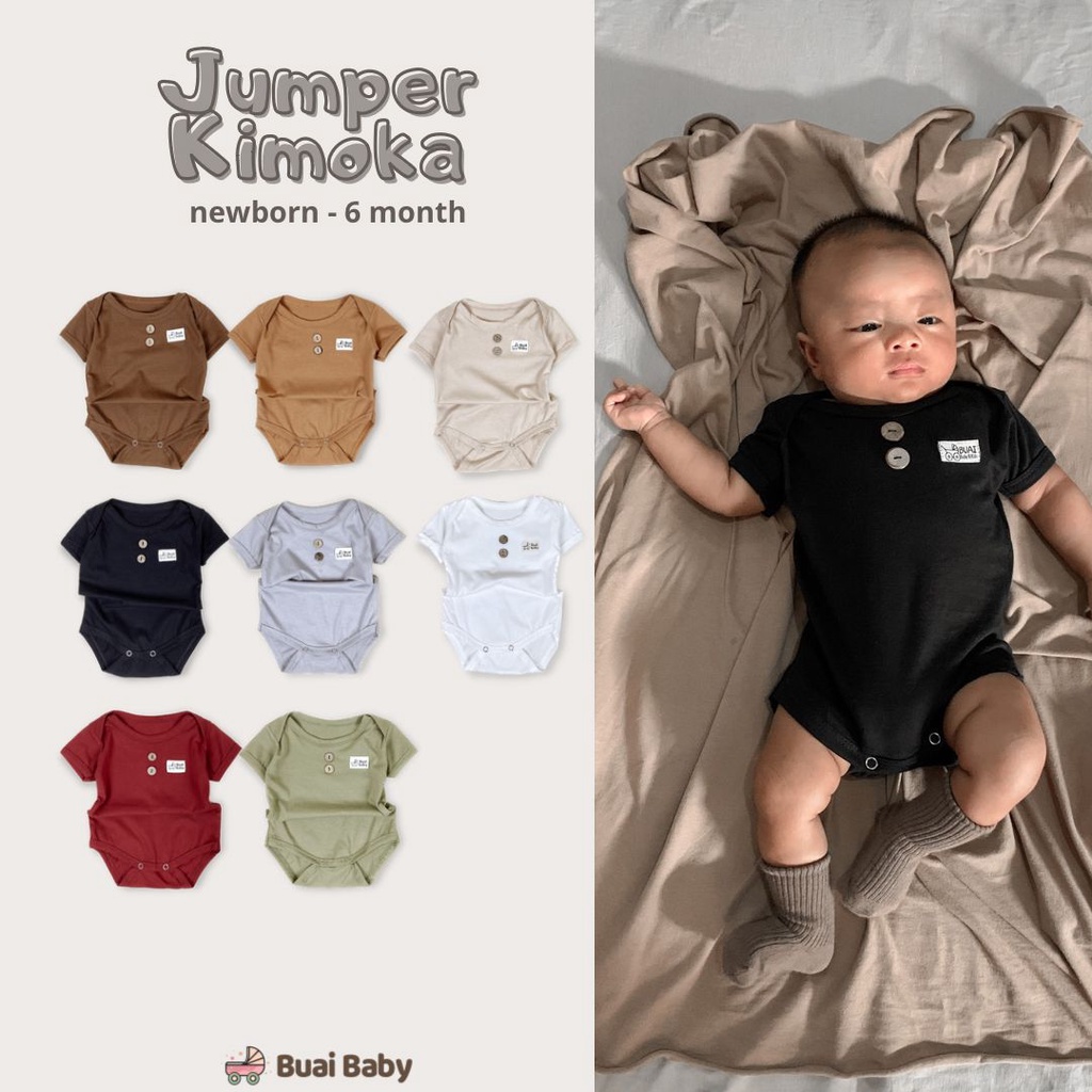 BUAI - JUMPER KIMOKA / Romper Bayi / Jumsuit Bayi Harga Promo