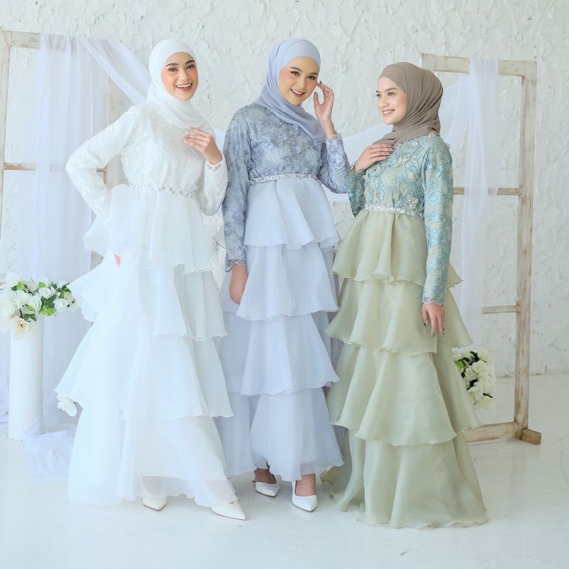 Jual Kania Premium Dress By Fndlabels Gown Pesta Party Akad Nikah Praweding Wedding Wisuda