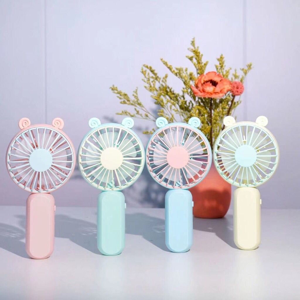 KIPAS ANGIN GENGGAM MINI PASTEL COLOUR TERBARU RUSA KARAKTER LUCU KIPAS USB MINI