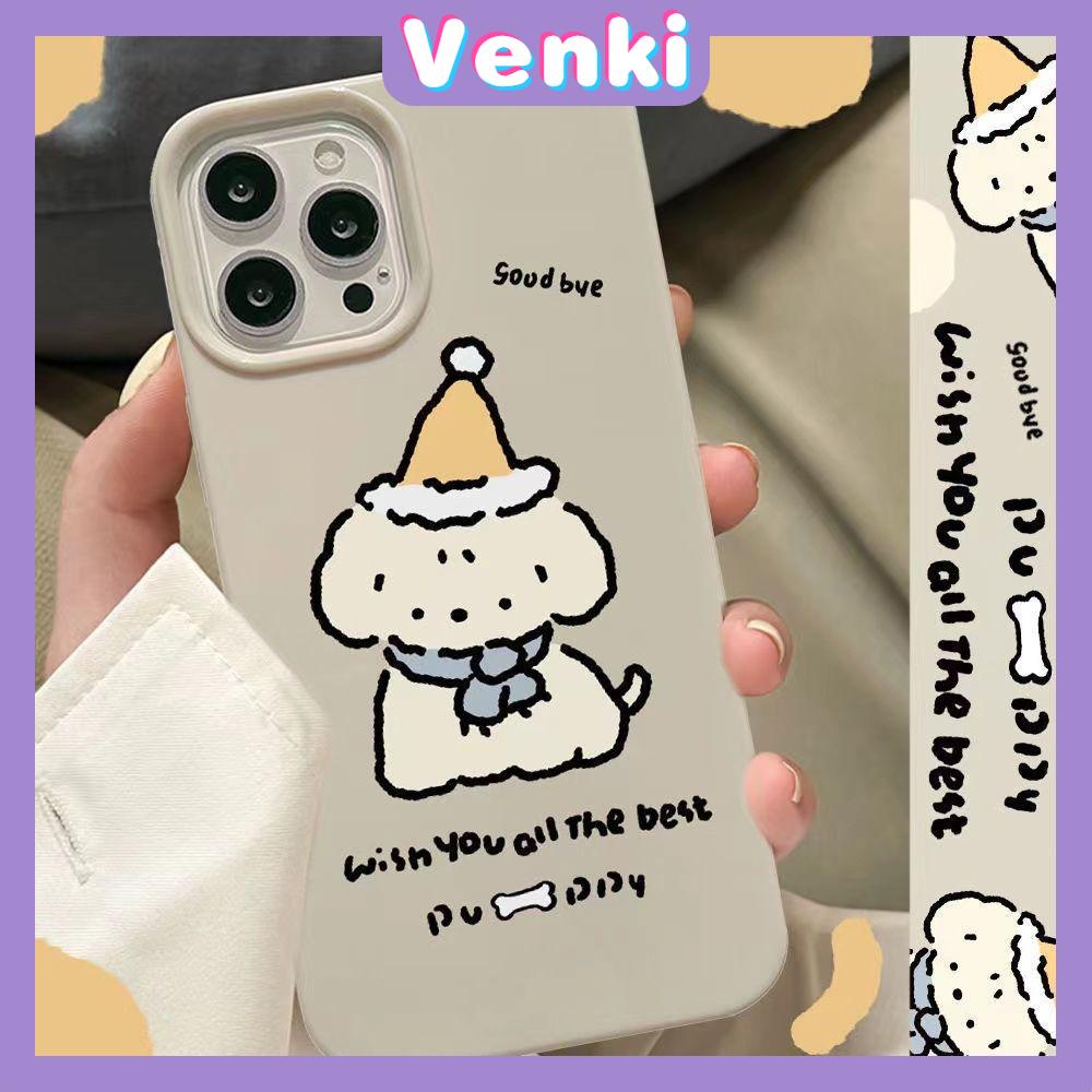 Case iPhone 14 Pro Max Soft TPU Candy Case Cartoon Cute Dog Glossy Khaki Case Camera Protection Shockproof For iPhone 13 12 11 Plus Pro Max 7 Plus X XR