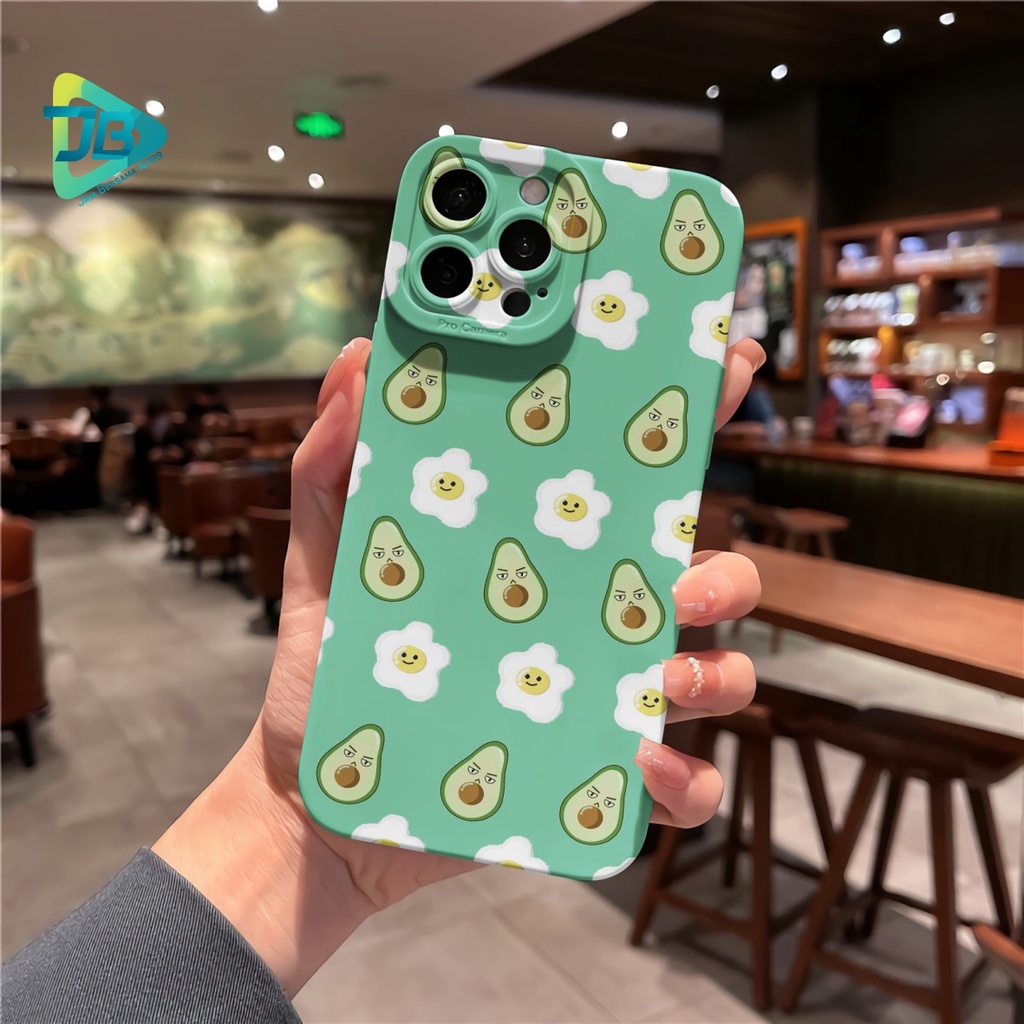CUSTOM CASE SOFTCASE SILIKON PROCAMERA AVOCADO CUSTOM OPPO A3S A1K A5S A7 A37 NEO 9 A15 A15S A16 F1S A59 A96 A52 A92 A31 A8 A33 A53 A9 A5 2020 JB6330