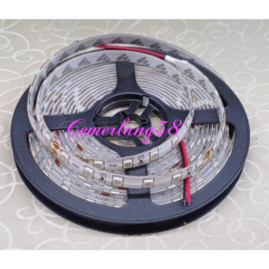 LED Strip Flexible 5050 24V Hijau/ Green 300 LED/Roll WaterProof IP44