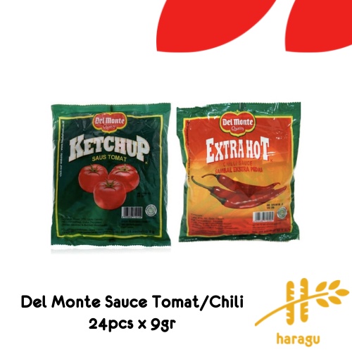 

Del Monte Saus Sambal Sachet Tomat & Extra Hot isi 24 pcs x 9gr