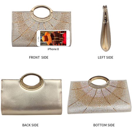 Tas Pesta kondangan Wanita Import Premium Mewah Elegan Terbaru Crystal Clutch Bag 70533 Kliksista