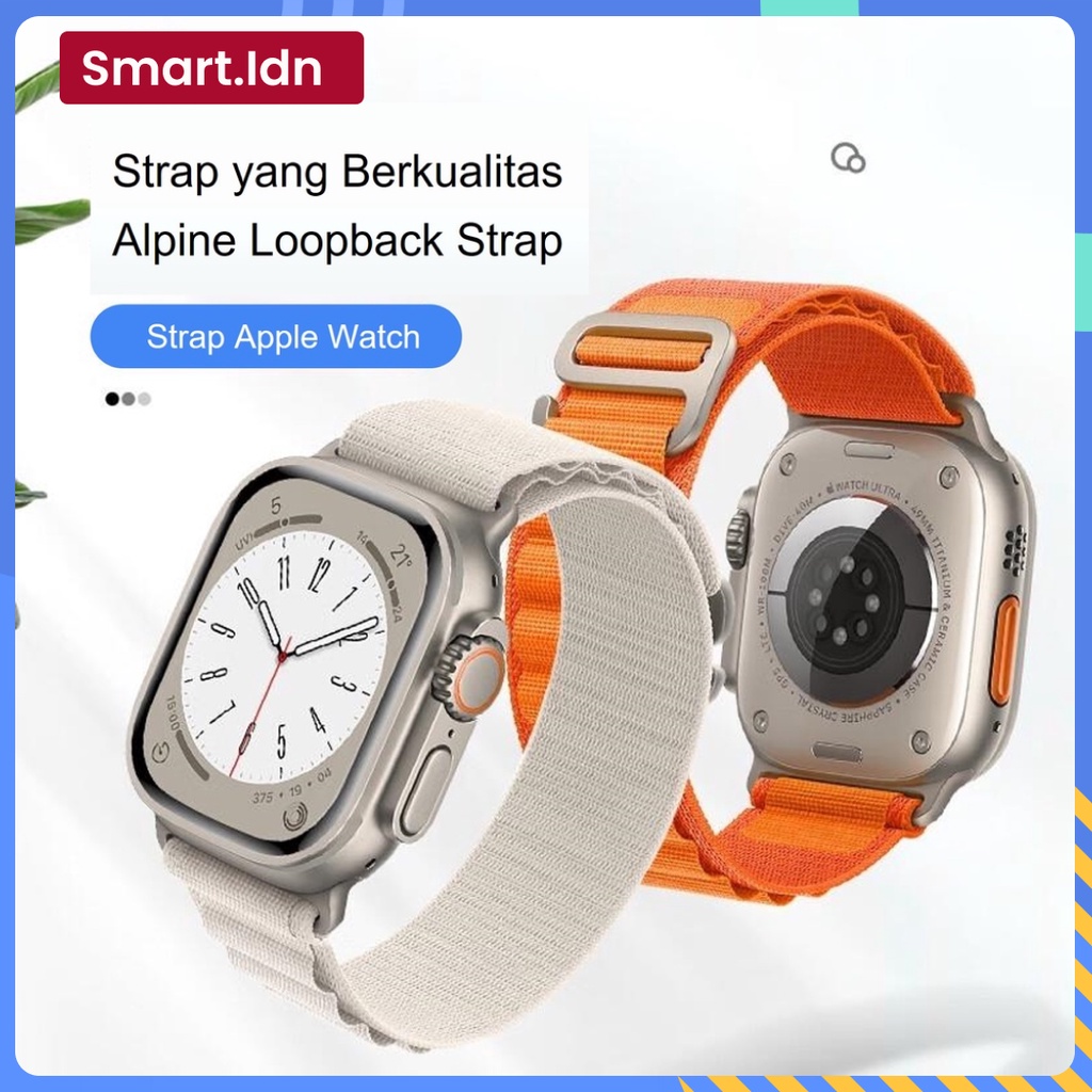 Alpine Loop Nylon Strap for Apple Watch Series 7 6 5 3 4 2 SE