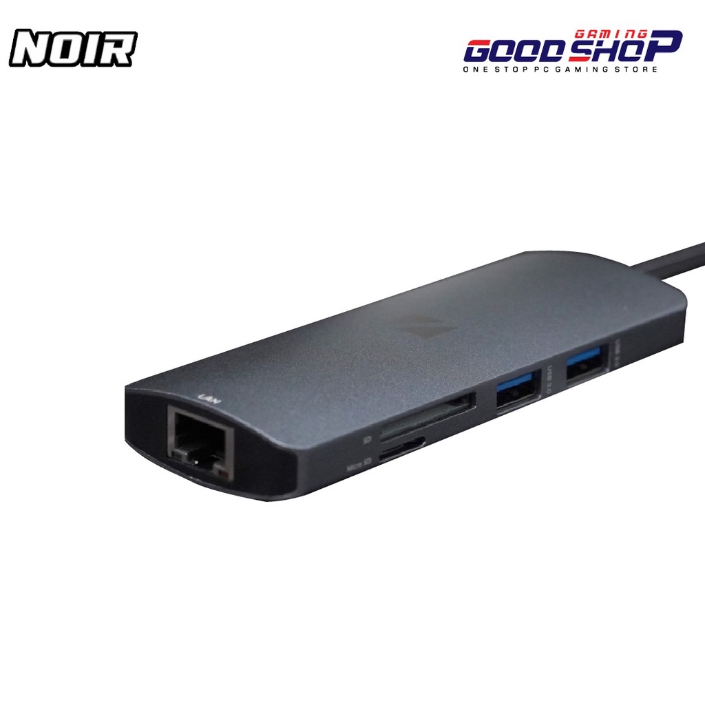 NOIR 7 in 1 USB TYPE C HUB TO HDMI 4K USB 3.0 FAST CHARGING MACBOOK