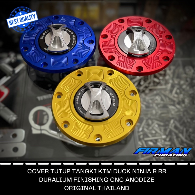 TUTUP TANGKI NINJA R RR MODEL KTM DUCK FINISHING CNC LUBANG 7