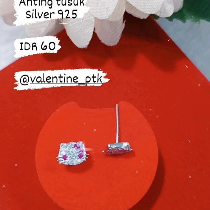 Anting Subang Perak | Anting Subang Perak | Anting Perak | Perak S 925 | Anting Dewasa | Anting Anak