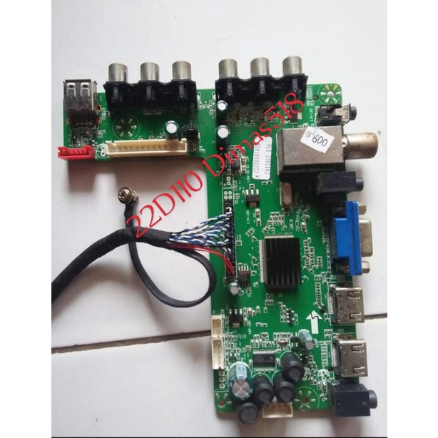 MB MOTHERBOARD TV POLYTRON PLD 22D110