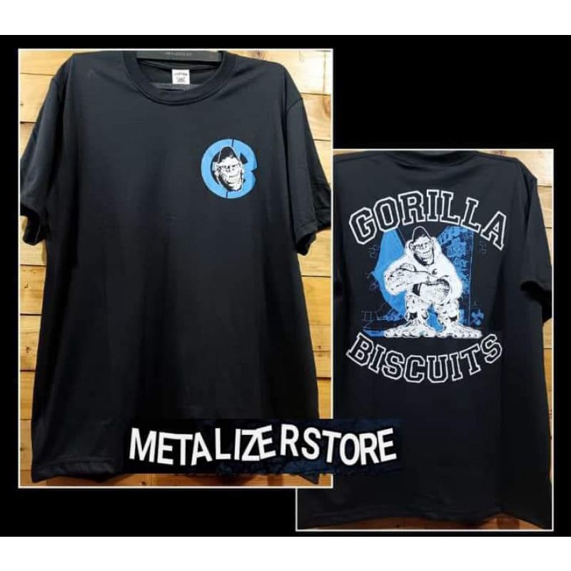 KAOS MUSIK METAL PUNK ROCK ALTERNATIVE GORILLA BISCUITS ORIGINAL PRAPATAN REBEL