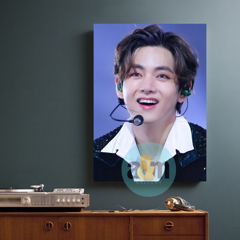 Poster Kayu KIM TAEHYUNG V BTS FANCAMEdition I Hiasan Dinding Dekorasi Kamar I Poster Kayu K-POP Dekorasi Kamar - A&amp;M