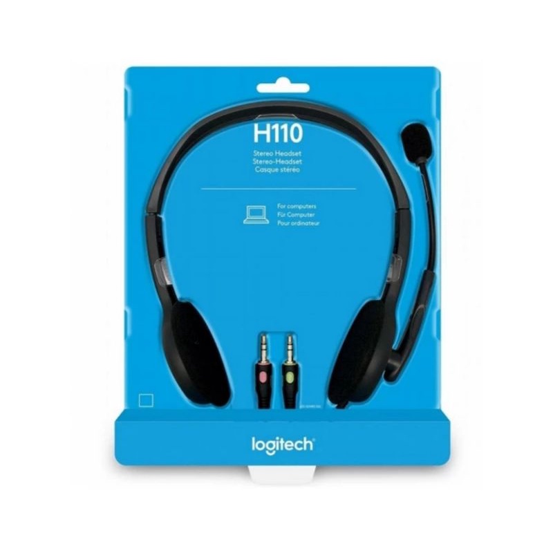 Headset Logitech H111/H110 Original 100 Garansi Reami 1Tahun