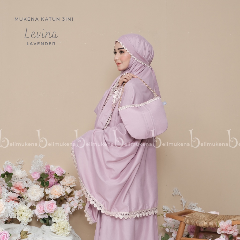 Mukena Katun Dewasa 3in1 Levina