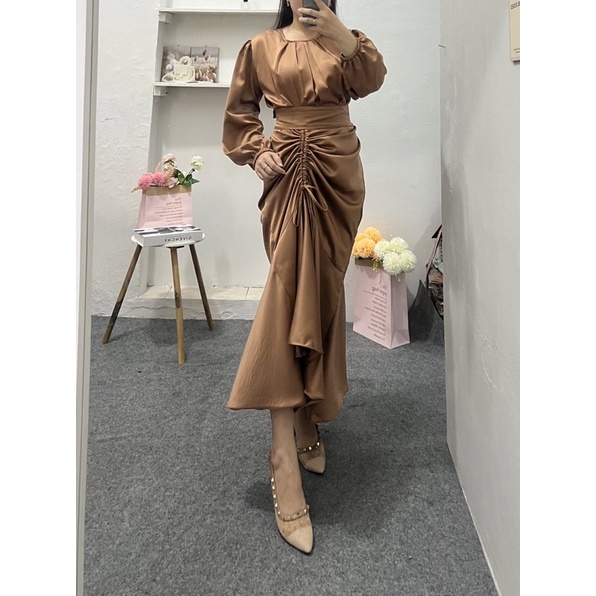 Cherry_ Gamis Turkey / Gamis Malaysia Arabian bahan Silk Premium