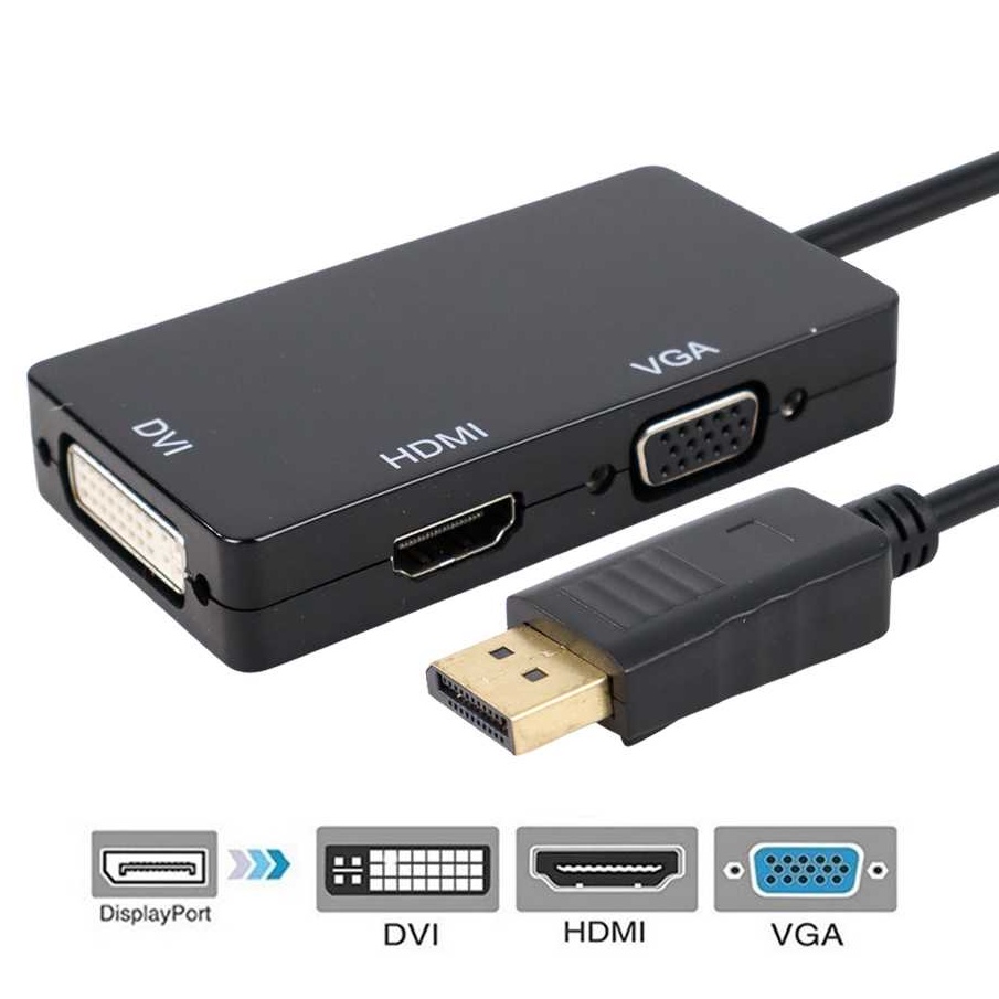 FSU Adaptor Converter DisplayPort to HDMI VGA DVI - DP1IN4