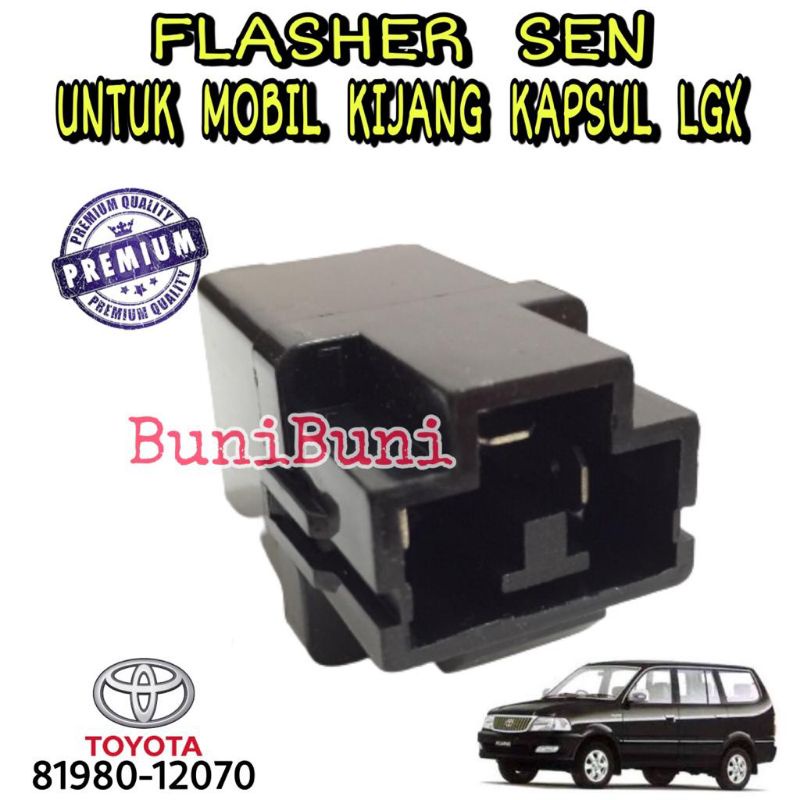 FLASHER / Flaser Otomatis Sen Untuk Mobil Toyota KIJANG KAPSUL LGX 7K / EFI