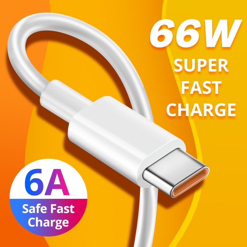 Kabel Data Super Charge Mi Turbo Charge 5A 6A 66W 120W Type C Xiaomi