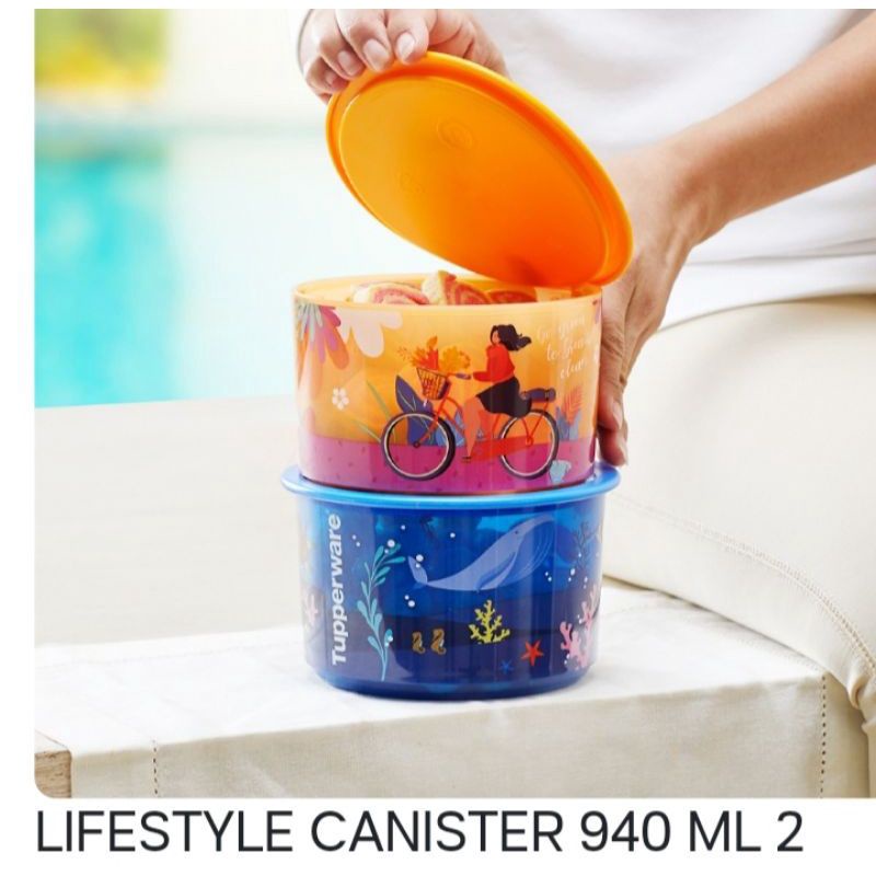 lifestyle canister (2pcs) tupperware