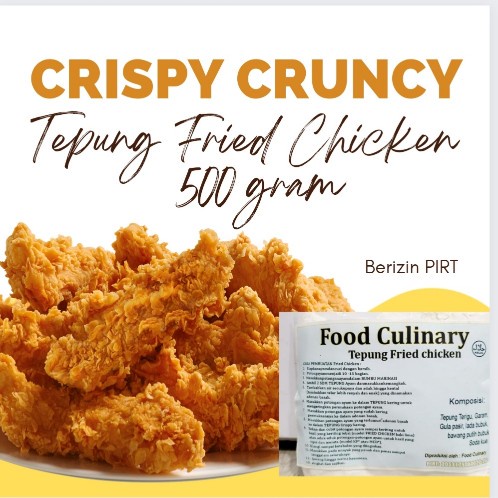 

Fried Chiken Flour -500 Gram / Tepung Ayam Kentucky /Batter Breader