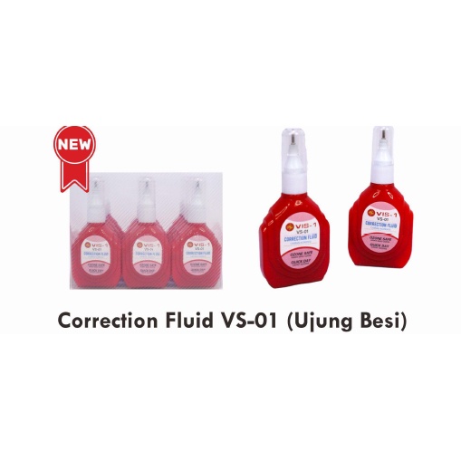

Tipe-x / Correction Pen VIS-1 Merah VS-01 (1 Tipe-x)
