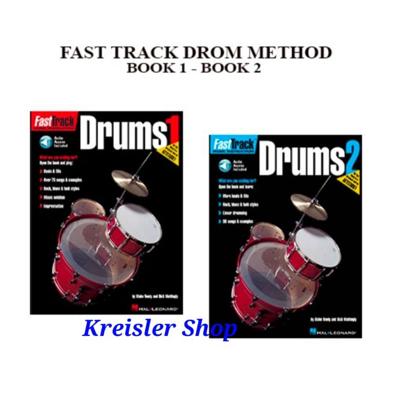 Fast track Drum 1 atau 2 Fast Track Drums 1 or 2 Blake Neely buku drum import