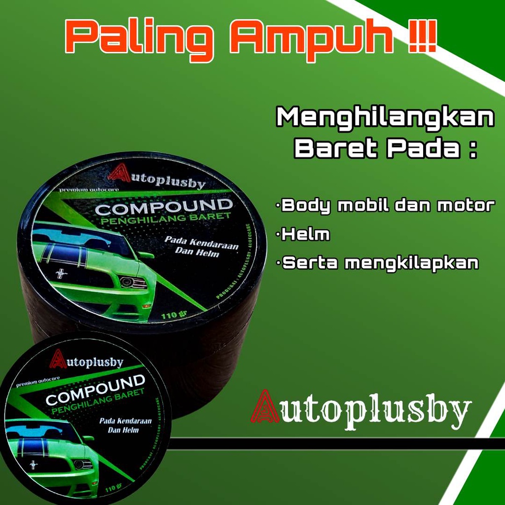 Penghilang Baret Body Mobil Motor Rubbing Coumpound polish Anti Jamur Goresan Helm Autoplusby