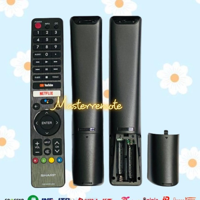 Kualitas Terjamin Remot Remote Tv Sharp Smart Tv / Sharp Android Tv Gb346Wjsa Original