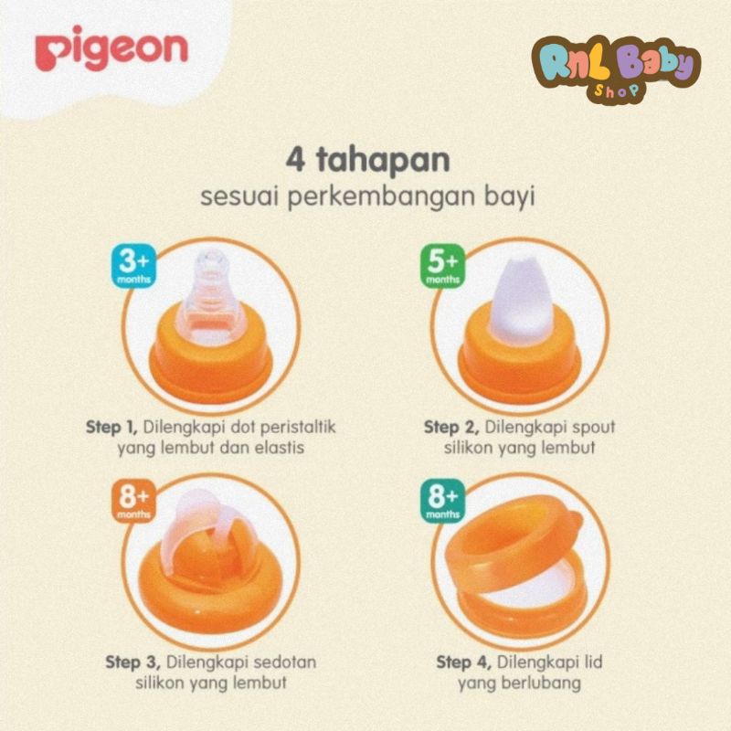 Pigeon Mag Mag All in 1 Set (4 Step Training Cup) - Cangkir Bayi