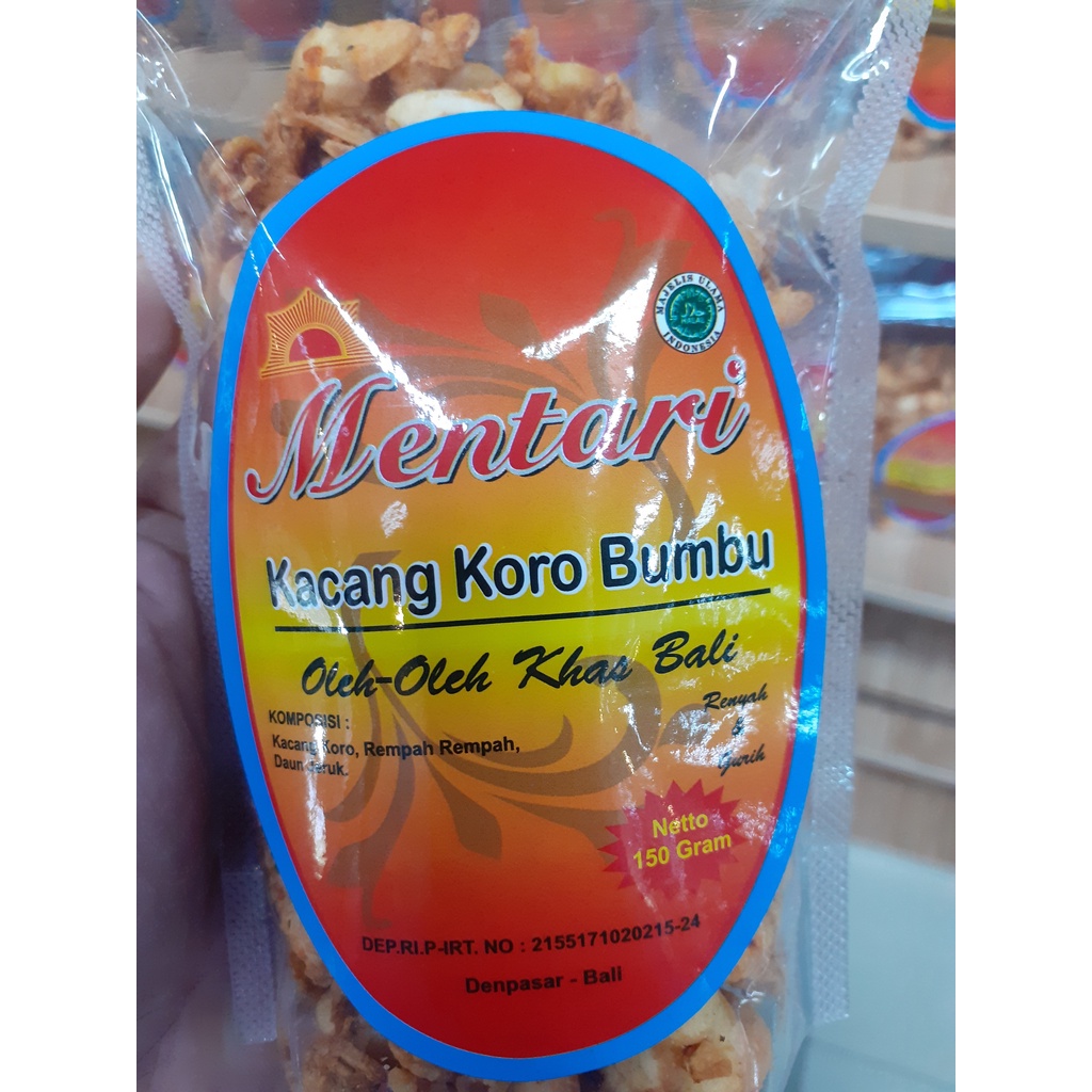 

KACANG KORO BUMBU MENTARI 150GR KHAS BALI HALAL