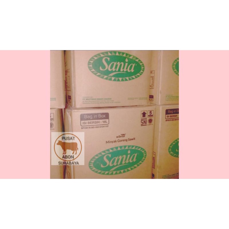 Minyak Goreng SANIA murah 18L (18Liter) BIB Termurah