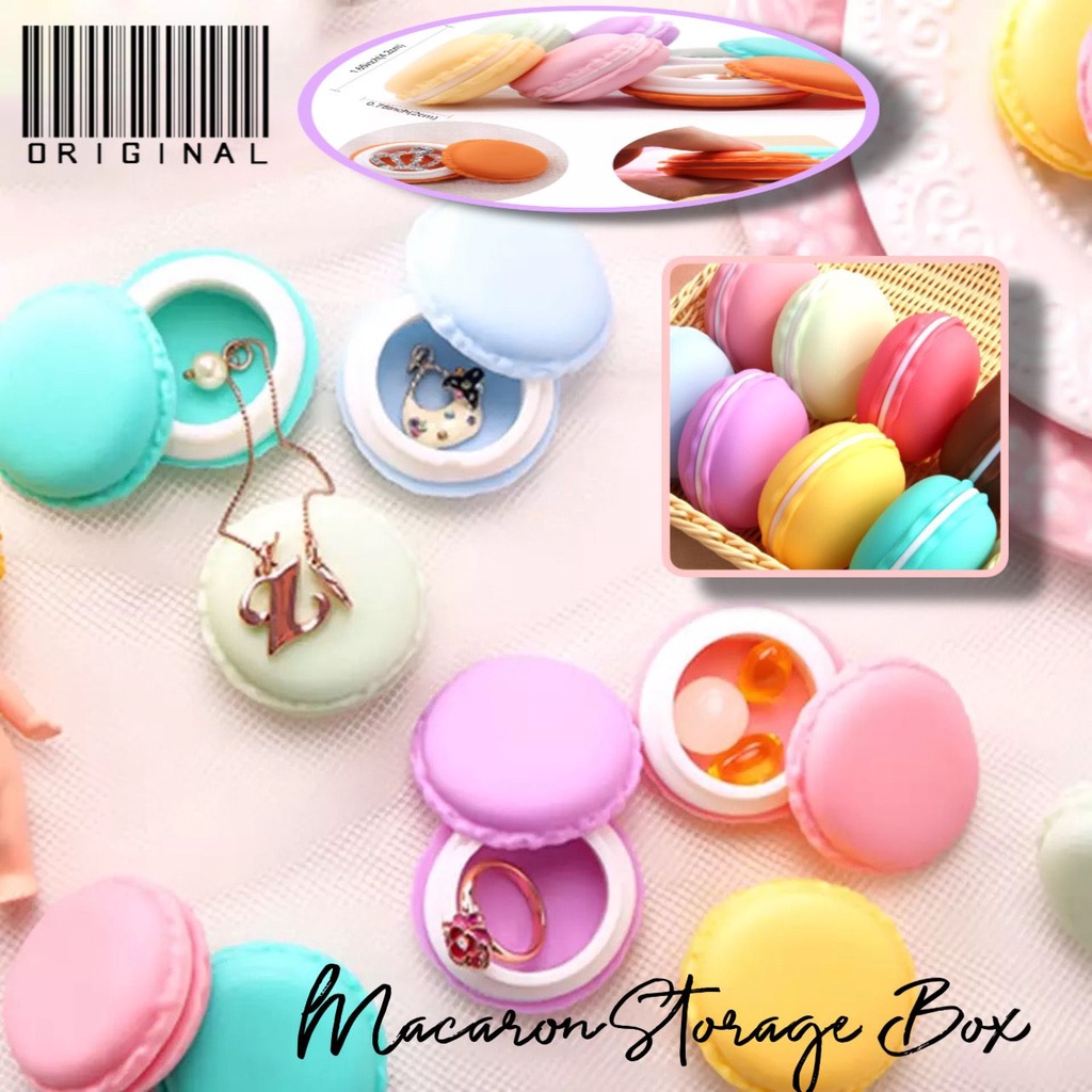 VS BG - BOX AKSESORIS MACARON/TEMPAT PERHIASAN MINI SERBAGUNA