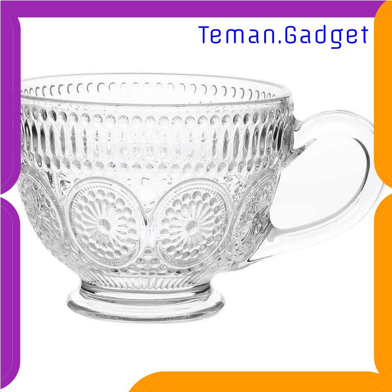 TG - DPR Taiyanghua Gelas Cangkir Minum Sun Flower Retro Pattern 325ml - A1