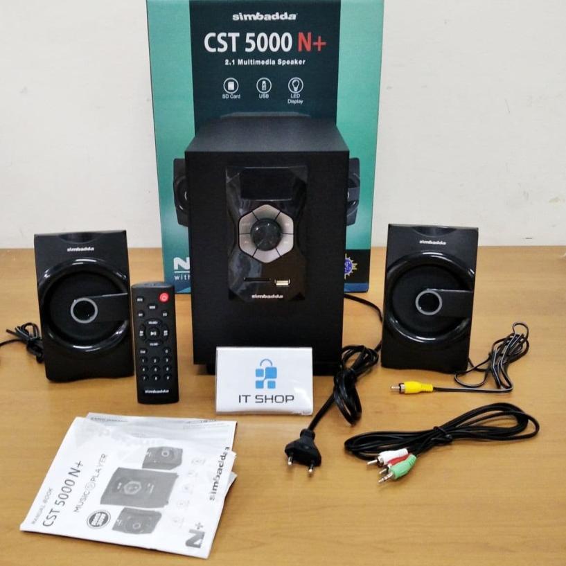 Terjamin Speaker Aktif Simbadda CST 5000N+ LED- Bluetooth,USB,Radio, AUX In ORIGINAL