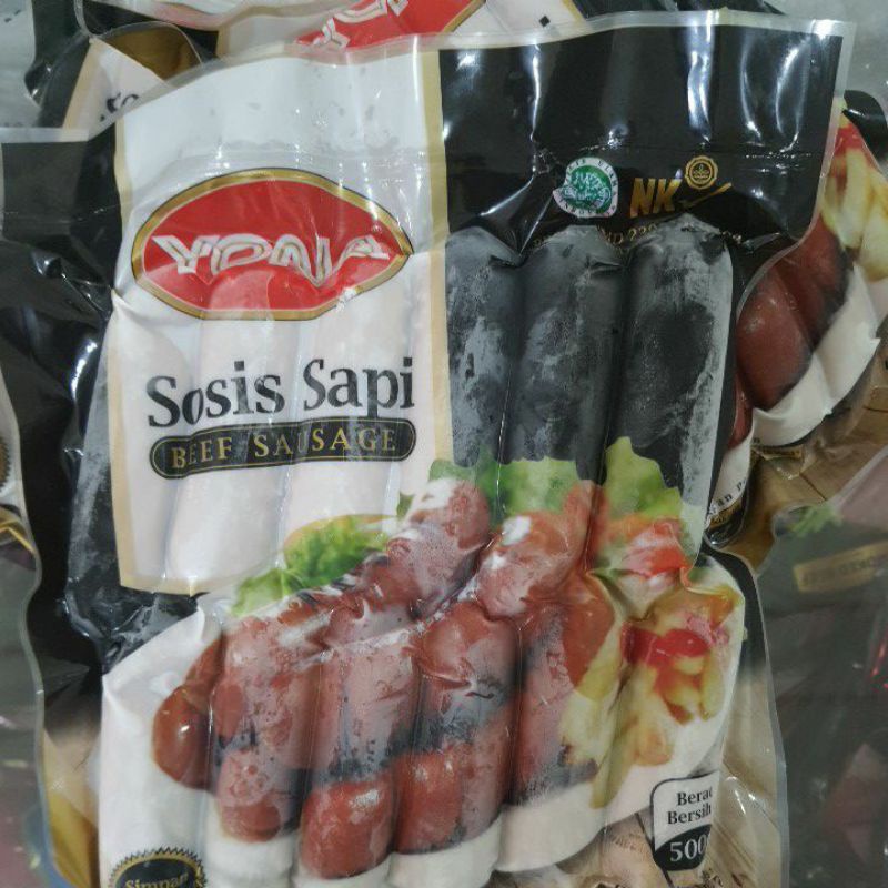 

Sosis Sapi beef sausage 500gr isi 12 YONA