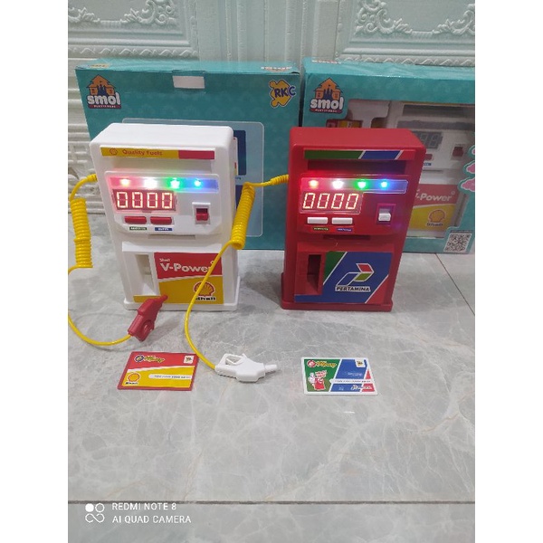 Mainan Pom Bensin Mini Lampu LED – SPBU Anak