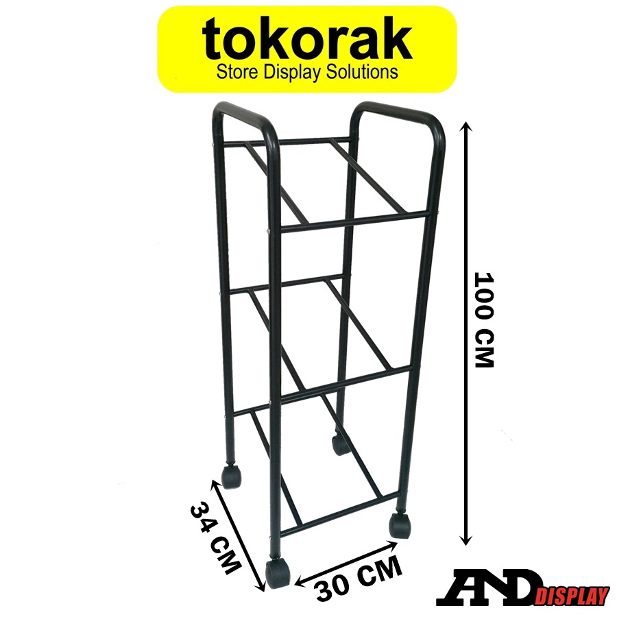 RAK GALON SUSUN 3 TINGKAT BERODA VICTORY RAK BESI DISPENSER GALON AIR