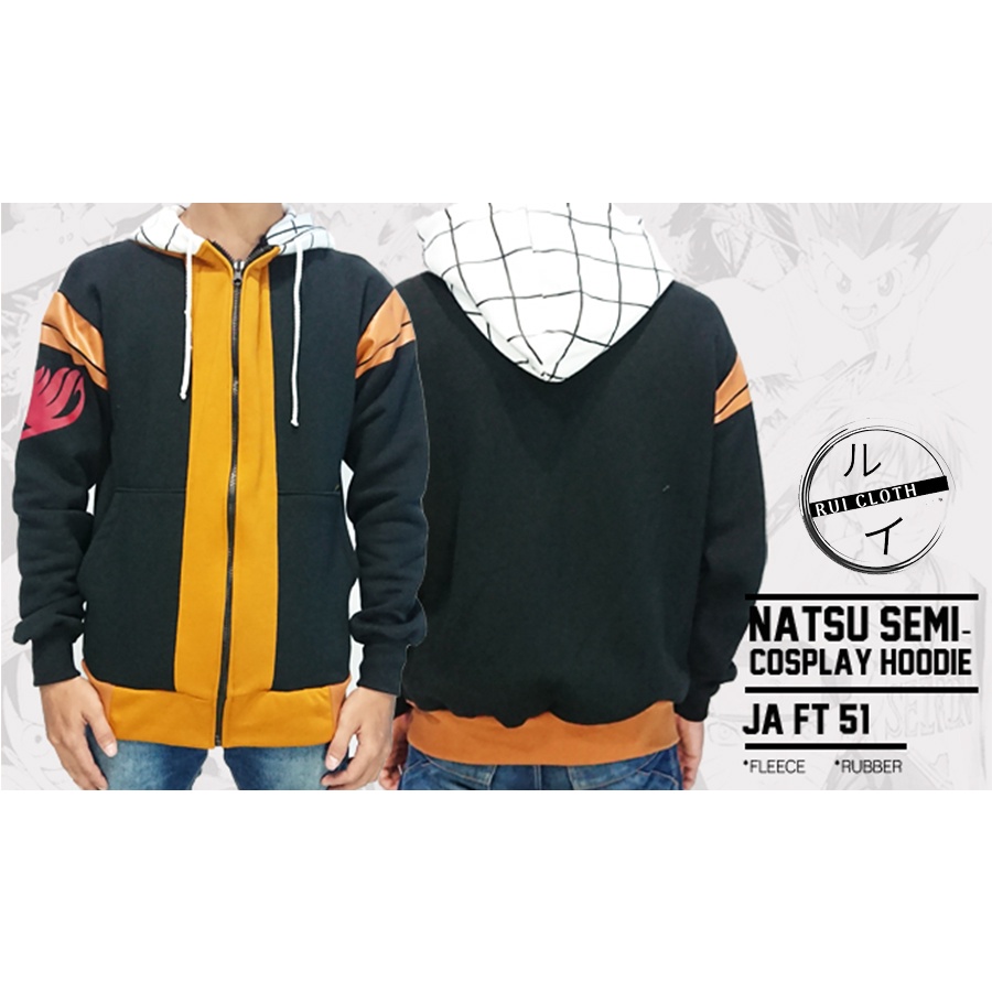 JAKET HOODIE ANIME FAIRY TAIL NATSU SEMI COSPLAY