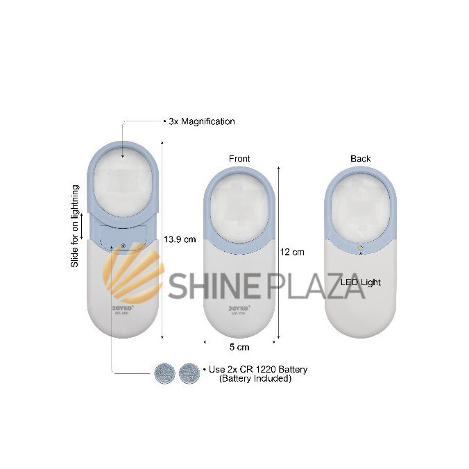 

Model Baru - Magnifier Led Light Kaca Pembesar Dengan Lampu Led Joyko Mf-200