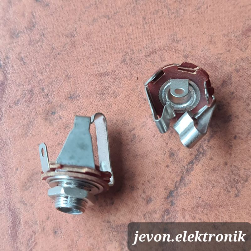 Soket Mic Akai Mono Stereo Kotak PCB Besi Socket