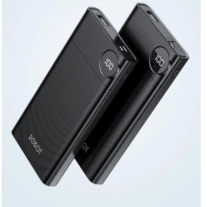 Robot Powerbank RT 190 10000mah Dual input Type C & micro LED display