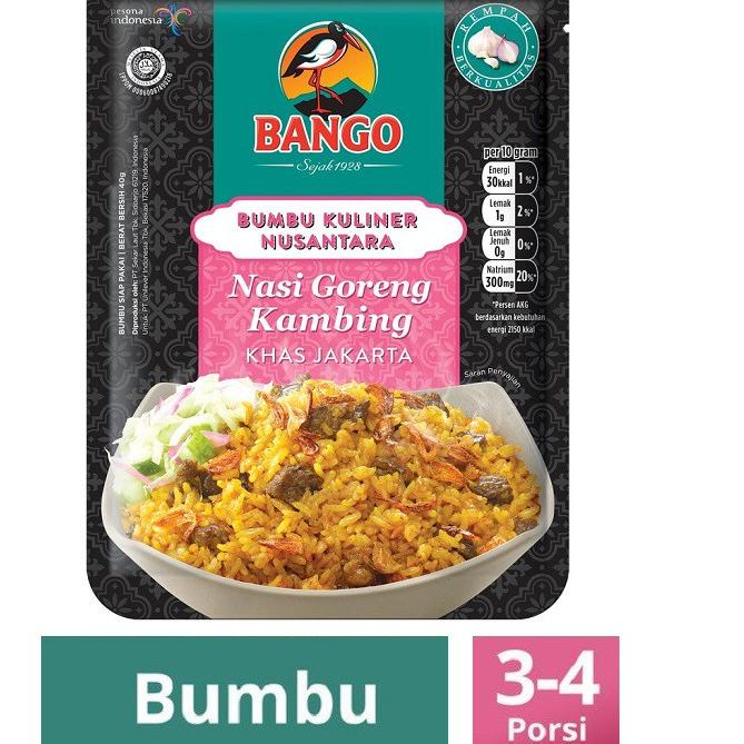 

➢ Bango Bumbu Nasi Goreng Kambing Khas Jakarta 40 gr ♖