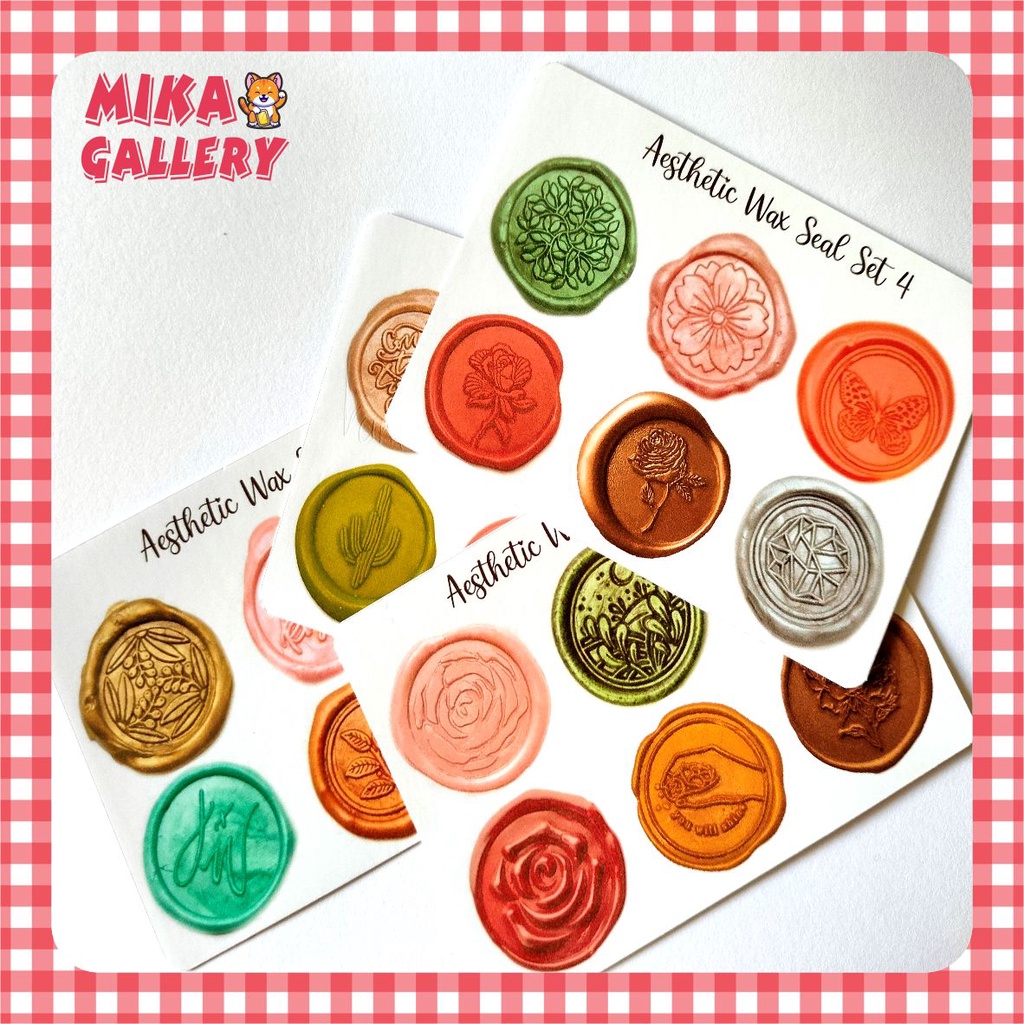

Sticker Aesthetic Wax Seal Stamp Stiker Stamp Lilin Untuk Dekorasi Jurnal Scrapbook Catatan Murah