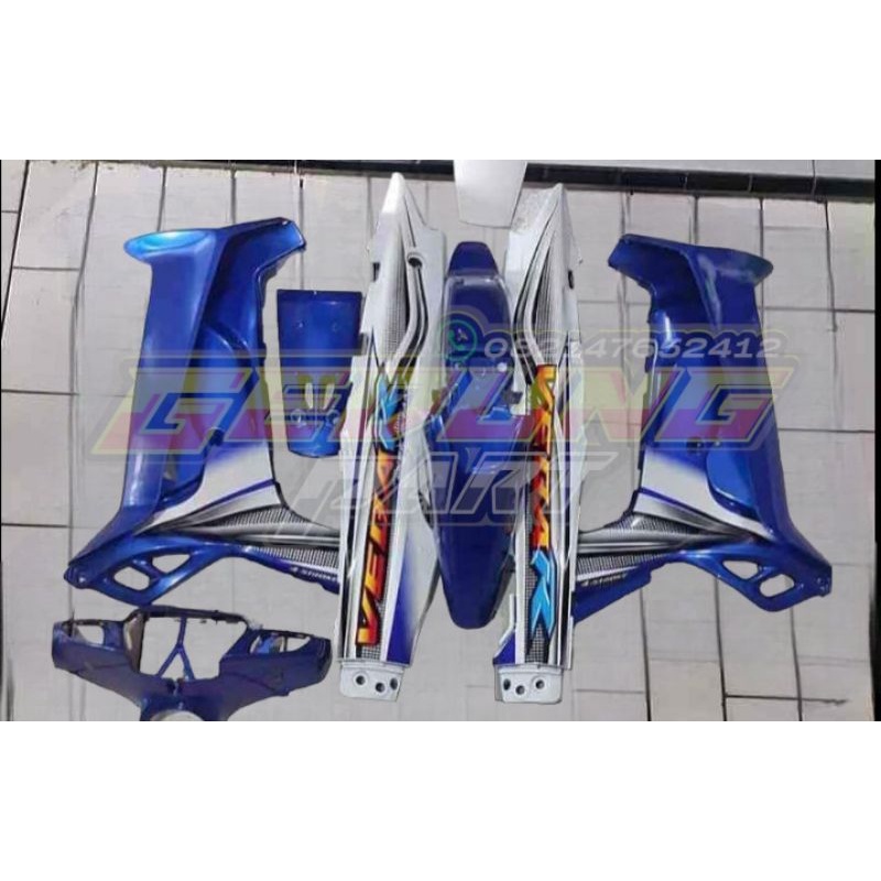 Fullset Body Bodi Halus Vega r Lama Full Set Body Bodi Vega R Lama Biru Putih